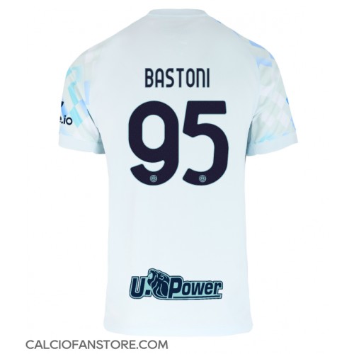 Maglia Calcio Inter Milan Alessandro Bastoni #95 Seconda Divisa 2025-26 Manica Corta